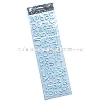 Factory price puffy letter sticker