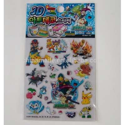 interesting cartoon pvc epoxy sticker