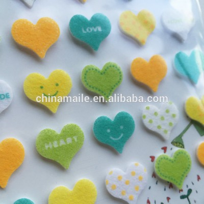 Christmas decoration car love heart animal cartoon letter fabric felt sticker