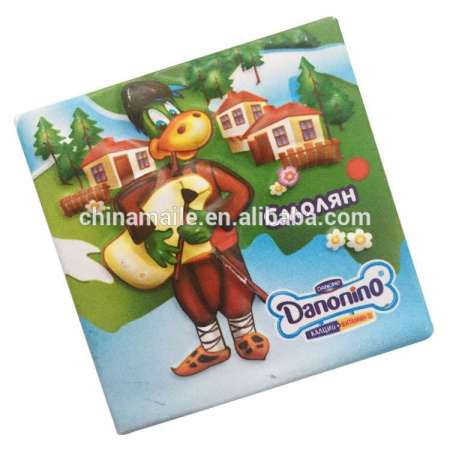 Custom promotional souvenir 3d soft pvc paper rubber magnet fridge sticker