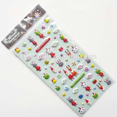 PT - 090 OEM new design 3D full color printing foam sticker for children