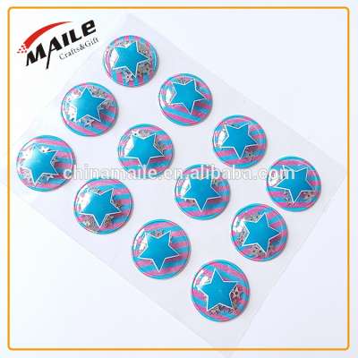 PVC vinyl bubble sticker air shakable sticker for kids plastic blister sticker