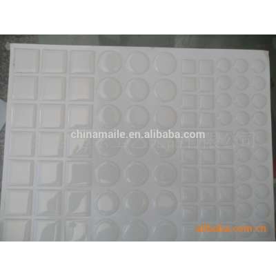 New design clear dot epoxy sticker