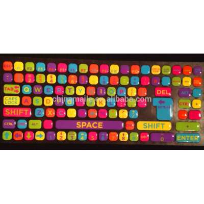 New product macbook decor colorful epoxy sticker